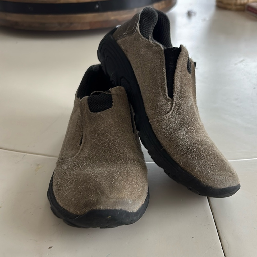 🍀Merrell Kids Moccasins - Brown and Black